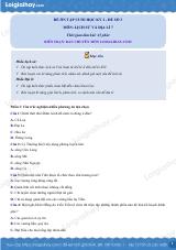 Đề thi học kì 2 Lịch sử và địa lí 7 KNTT - Đề số 3